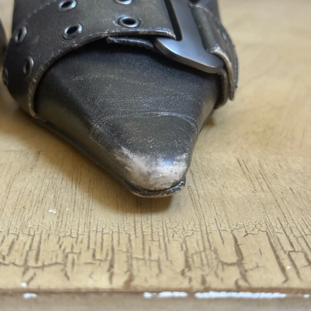 Steve Madden Dillon Distressed Slingback Stiletto Heels